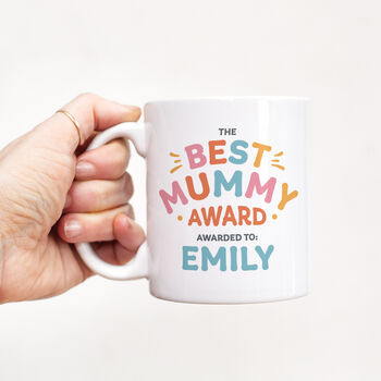 Personalised Best Mummy Award Mug, 3 of 4