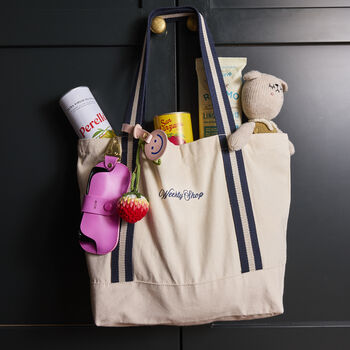 Weekly Shop Embroidered Slogan Boat Bag, 2 of 3