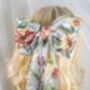 Autumn Embroidered Bridal Hair Bow, thumbnail 3 of 5