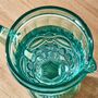 Turquoise Glass Serving Pitcher Jug, thumbnail 3 of 6