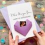 Personalised Origami Anniversary Card – Always You Design For Husband, Wife Or Partner, thumbnail 3 of 9