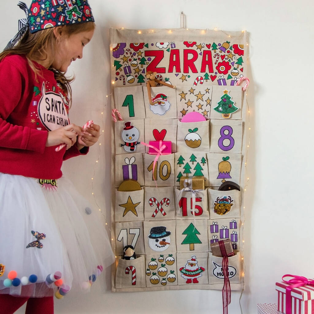 Personalised Hand Painted Christmas Advent Calendar, 1 of 11
