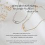 50th Birthday Gift For Her Interlocking Necklace, thumbnail 2 of 5