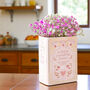 Pink Book Shaped Flower Vase And Gift For Readers, thumbnail 1 of 5