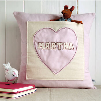 Personalised Pocket Cushion Gift For New Baby Girl, Christening Or Birthday, 2 of 12