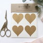 Gold Heart Decorative Stickers, thumbnail 6 of 6