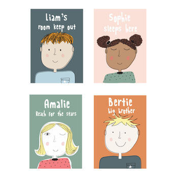 Children's Personalised Face Nursery Print, 3 of 6