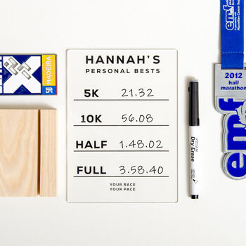 Personalised Running Personal Bests Sign, 11 of 11