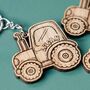 Personalised Tractor Keyrings – Farm Party Bag Favours For Children, thumbnail 6 of 6
