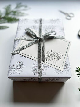 The Holly And The Ivy Christmas Gift Wrapping Paper, 3 of 5