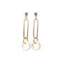 Statement Circle Drop Earrings, thumbnail 4 of 5
