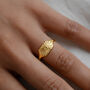 Sunrise Signet Open Ring Non Tarnish, thumbnail 1 of 3