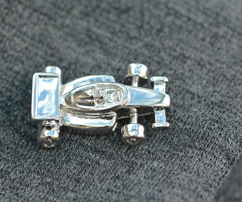Formula One Car Lapel Pin Badge By Me And My Car | notonthehighstreet.com