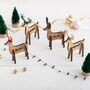 3D Personalised Wooden Reindeer Place Settings, thumbnail 1 of 8