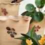 Floral Birthstone Colour Ceramic Handmade Plant Pot, thumbnail 4 of 9