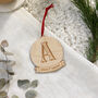 Personalised First Christmas Initial Tree Decoration, thumbnail 2 of 4