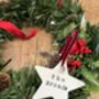 Personalised Clay Bauble Tree Decoration, thumbnail 1 of 4