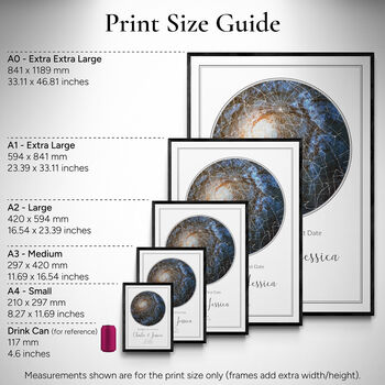 The Night We Moved In Personalised Star Map Print New Home Gift, 9 of 12