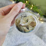 Personalised Pet Photo Flat Glass Bauble, thumbnail 4 of 4