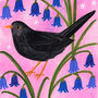 Blackbird Bird Art Poster, thumbnail 3 of 4
