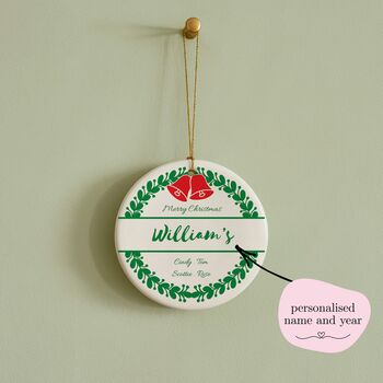 Personalised Family Monogram Christmas Ornament, 3 of 9
