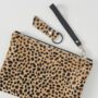 Leopard Print Leather Keyring, thumbnail 7 of 7