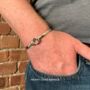 Silver Bangle Bracelet Gift For Men, thumbnail 1 of 5