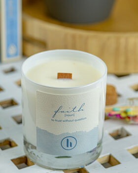 'Faith' A Fresh, Floral Scented Candle, 5 of 5