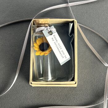 Miniature Personalised Sunflower In A Bottle Keepsake, 5 of 12