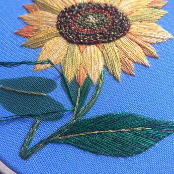 Sunflower Embroidery Kit, 5 of 5