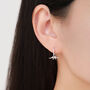 Sterling Silver Mismatched T Rex And Triceratops Hoop Earrings, thumbnail 8 of 12