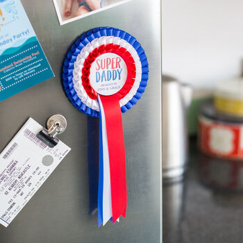 Super Dad Fathers Day Personalised Rosette, 5 of 7