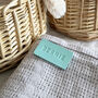 Baby Basket Or Blanket Personalised Leather Tag, thumbnail 10 of 12