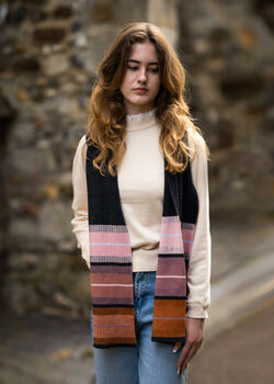 Pembrey Merino Lambswool Reversible Scarf, 3 of 3