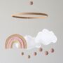 Personalised Rainbow And Cloud Baby Mobile, thumbnail 3 of 10