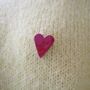 Handmade Ceramic Valentines Heart Badge Pink Red Gold, thumbnail 6 of 11