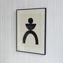 Bold Abstract Person Framed Print, thumbnail 5 of 5