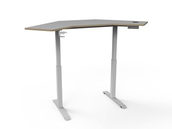 Gino Corner Height Adjustable Desk, 11 of 12