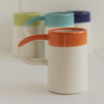 Handmade Colourful Porcelain Dipped Cup, 6 of 12