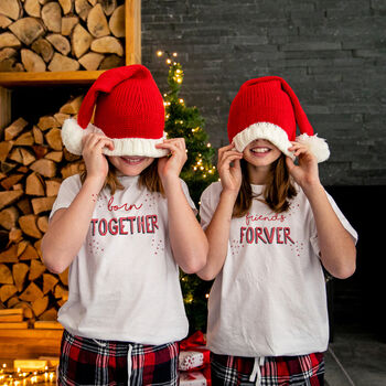 Personalised Seasons Greetings Christmas Pyjama Set, 2 of 8