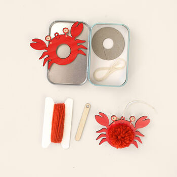 Make Your Own Pom Pom Crab Decoration Kit, 4 of 5