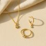 O Rba Golden Nugget Necklace With Flush Set Diamondr, thumbnail 4 of 7