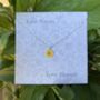 Mini Sunflower Yellow Pendant Necklace, thumbnail 3 of 4