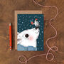 Polar Bear And Penguin Illustrated Christmas Card, thumbnail 1 of 2