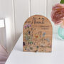 Wooden Wildflowers Arched Earring Storage Display Stand, thumbnail 2 of 4