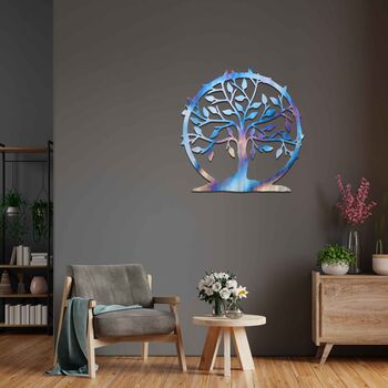 Circular Tree Of Life Metal Wall Art Birthday Gift Idea, 3 of 12