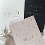 Blush, Navy And White Luxury Gold Foil Christmas Cards, thumbnail 6 of 7