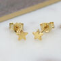 18ct Gold Plated Tiny Star Necklace, thumbnail 4 of 7
