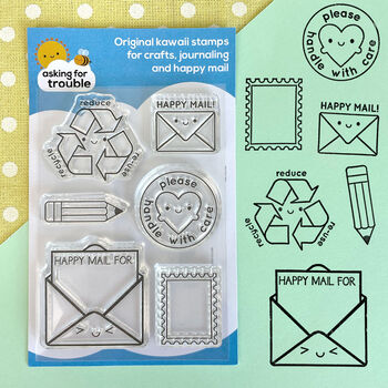 Happy Mail Kawaii Clear Stamp Sets, 5 of 6