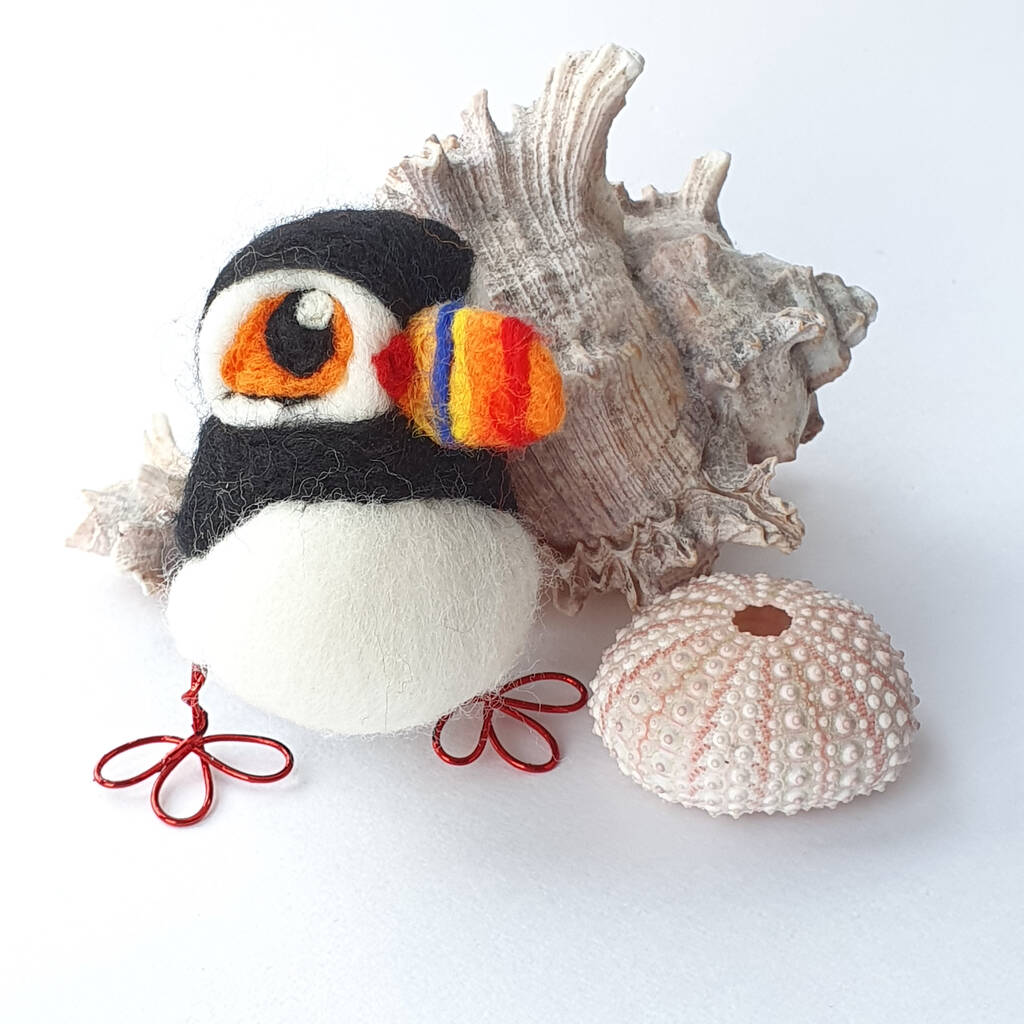 Needle Felted Puffin, 1 of 11